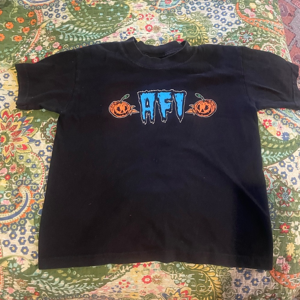 AFI “All Hallow’s” EP Pumpkin T Shirt Small